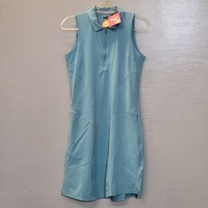 Puma Light Blue Zip-Up Golf Dress
